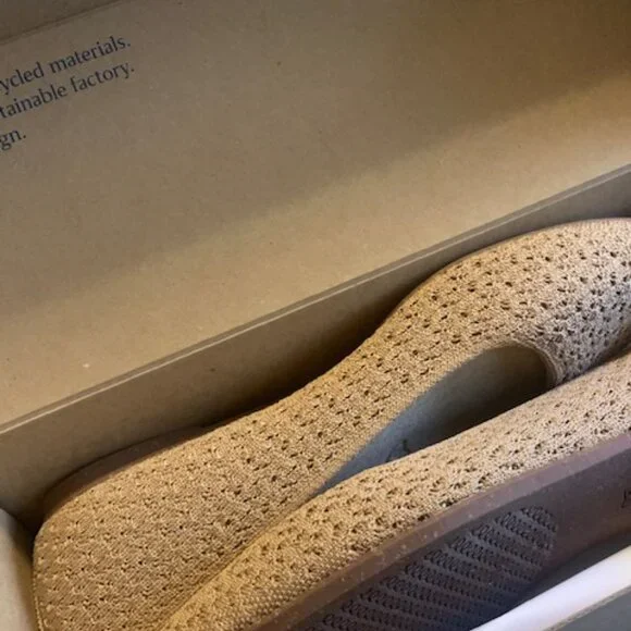 NIB Rothys Max Square Flat in Wren Crochet - Picture 5 of 6